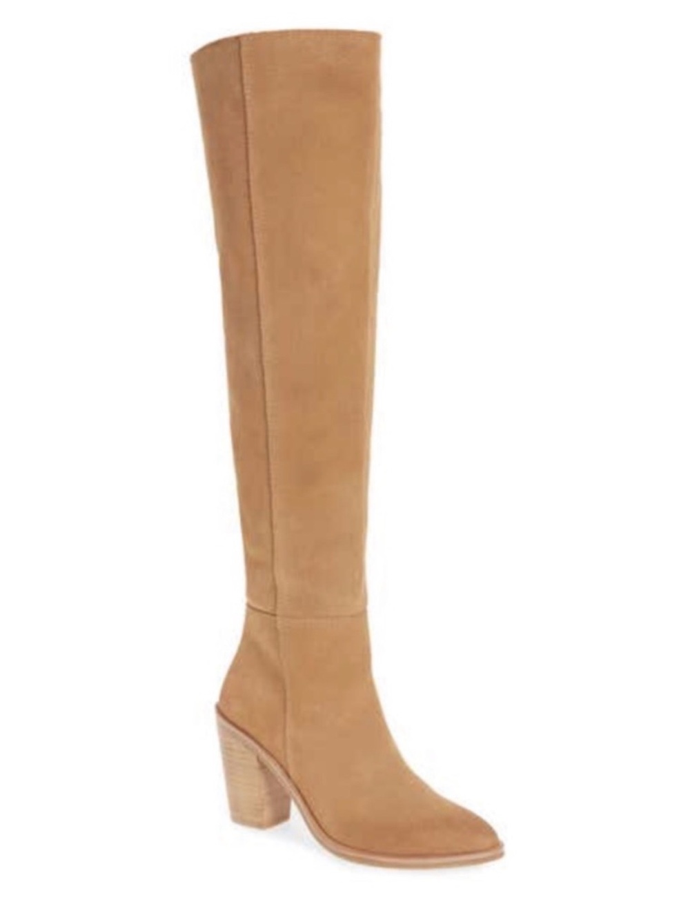 Treasure & Bond Tall Suede Knee-High Boot in Tan